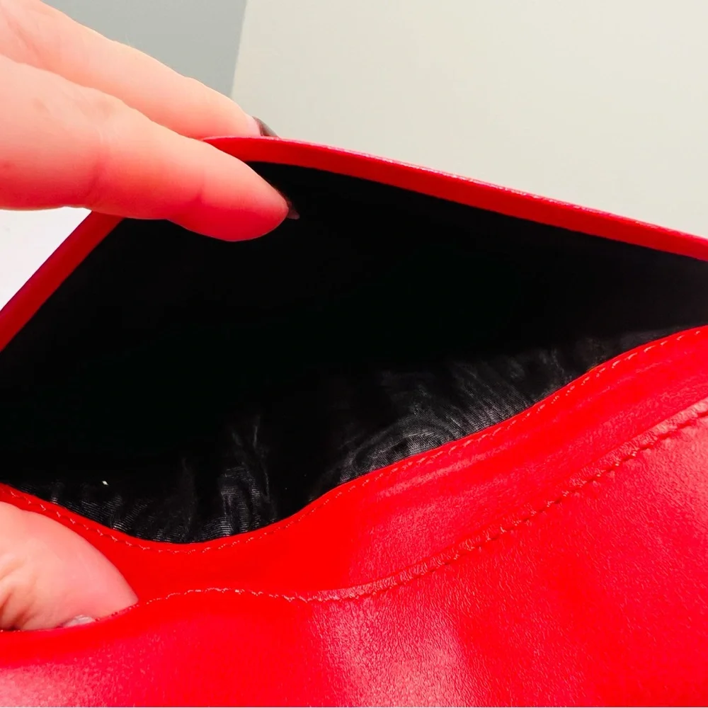Authentic Dior Vibrant Red Leather Wallet